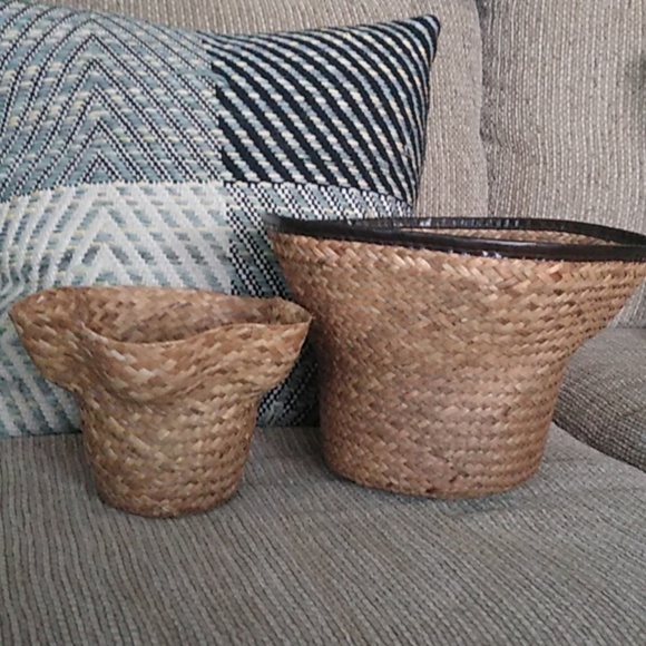 Other - Set of 2 Boho Style Plant Baskets